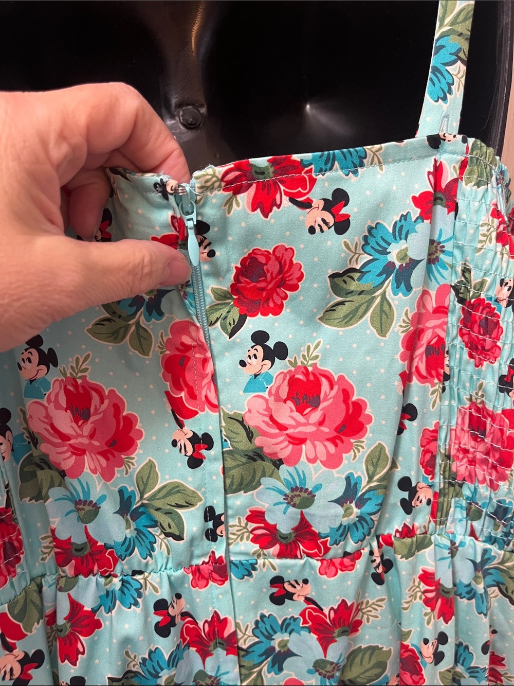 Disney Parks The Dress Shop Mickey and Minnie Mouse Floral Dress - Picture 8 of 13